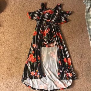 Super cute floral dress with shorts underneath <3